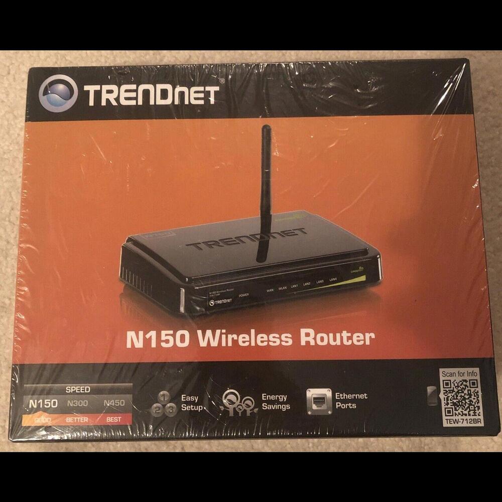 TRENDnet TEW-712BR 150 Mbps 4-Port N Router -FACTORY SEALED